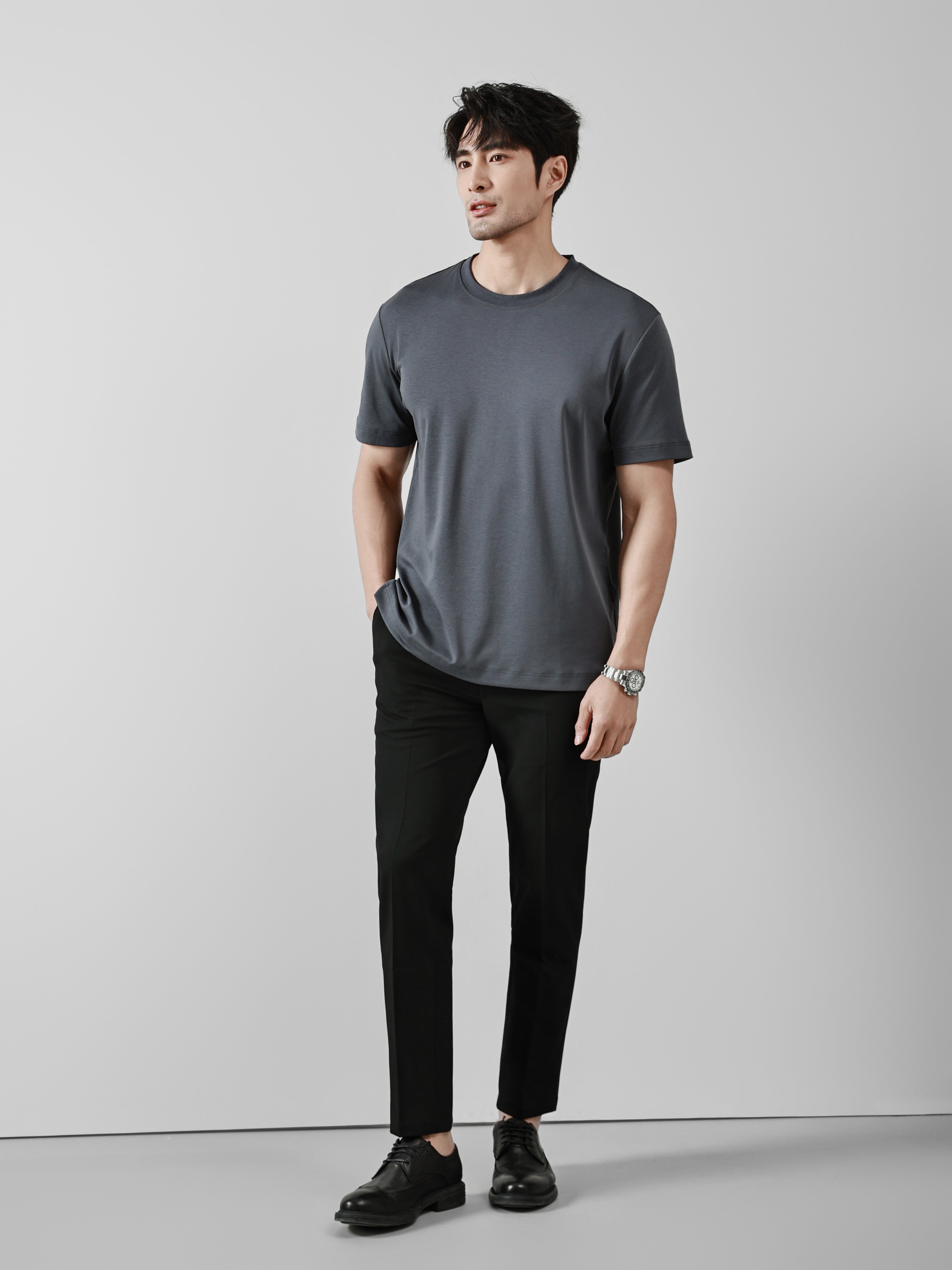 Business Ready Round Neck T Shirt