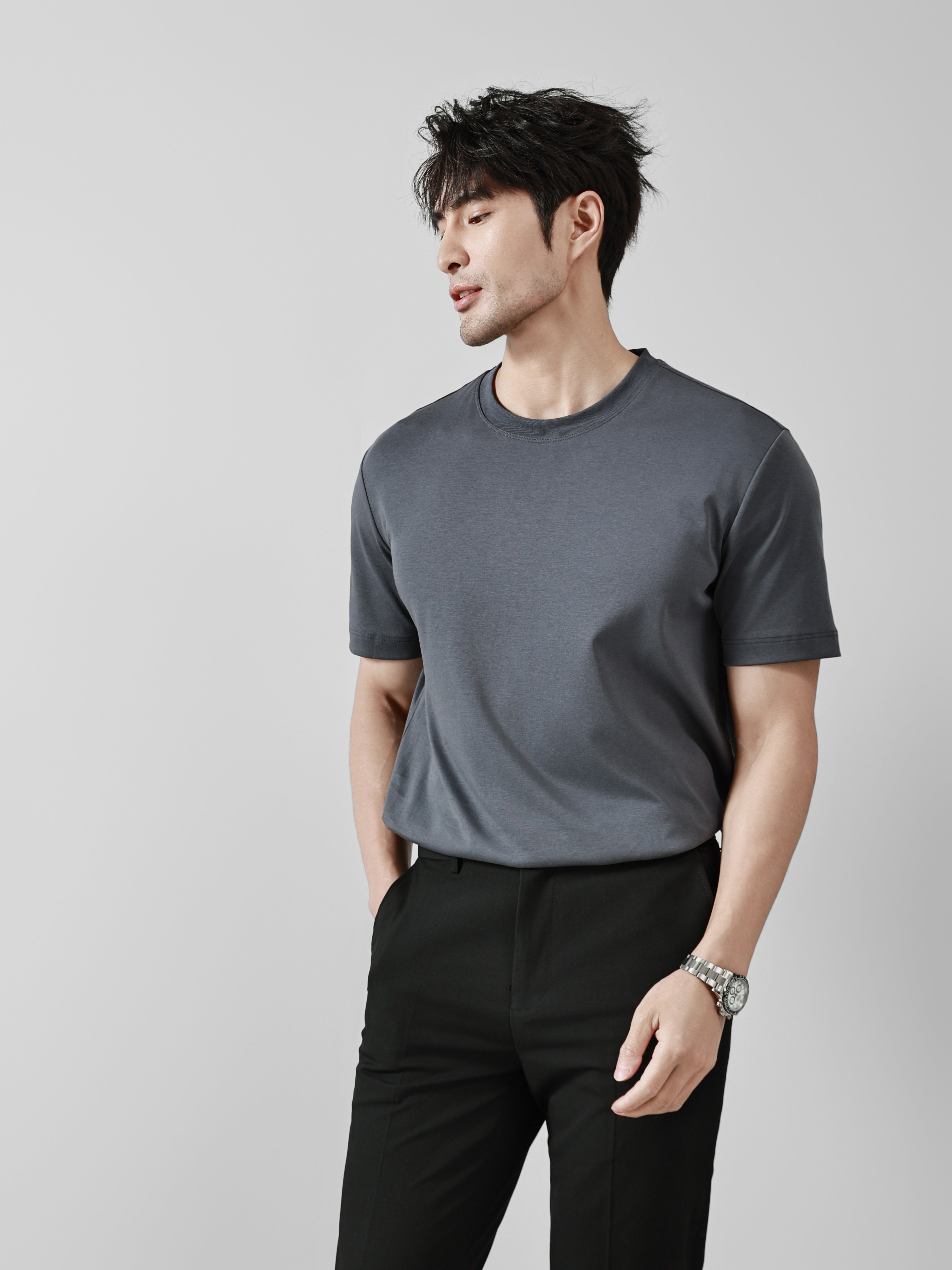 Business Ready Round Neck T Shirt