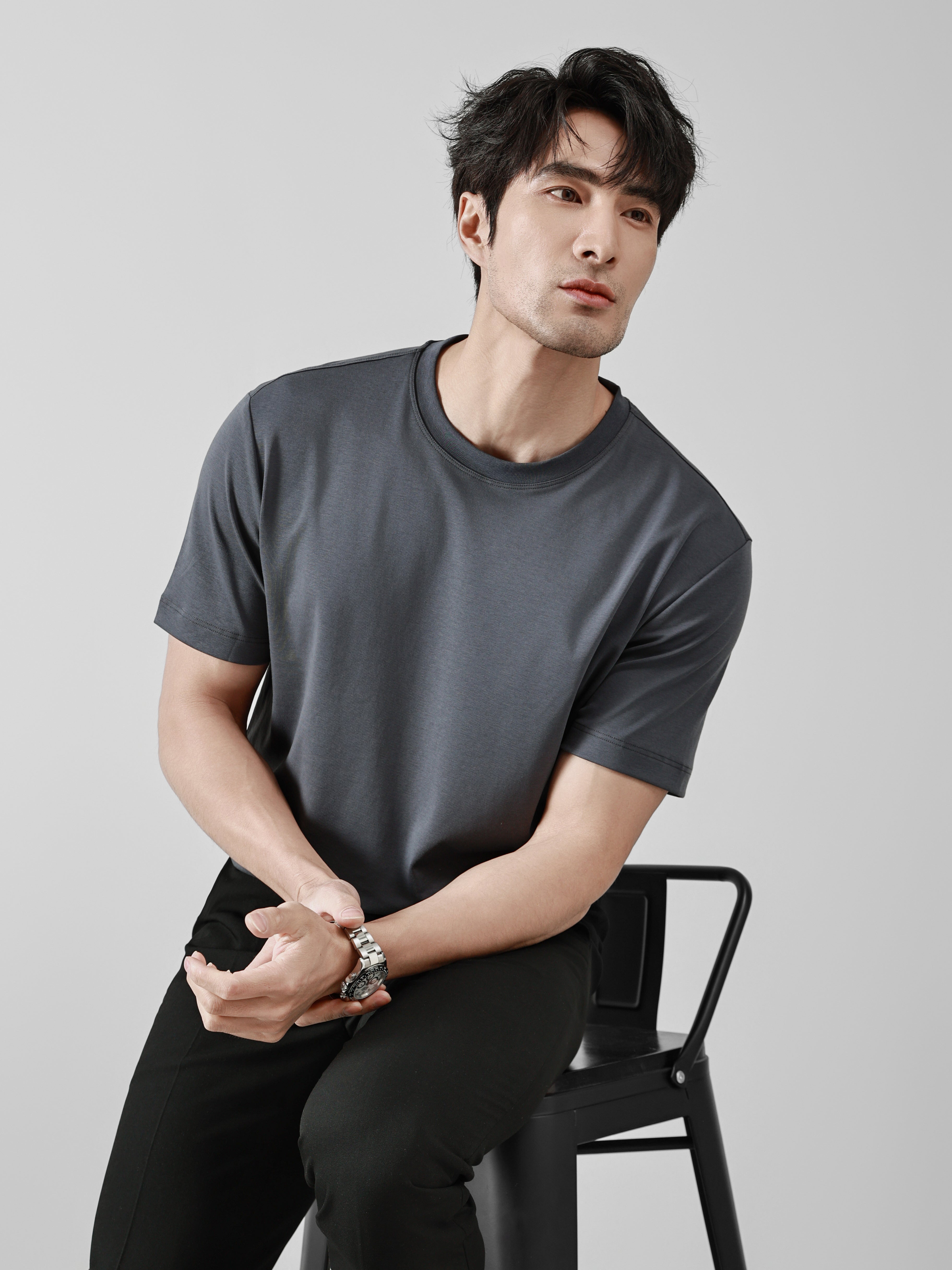 Business Ready Round Neck T Shirt