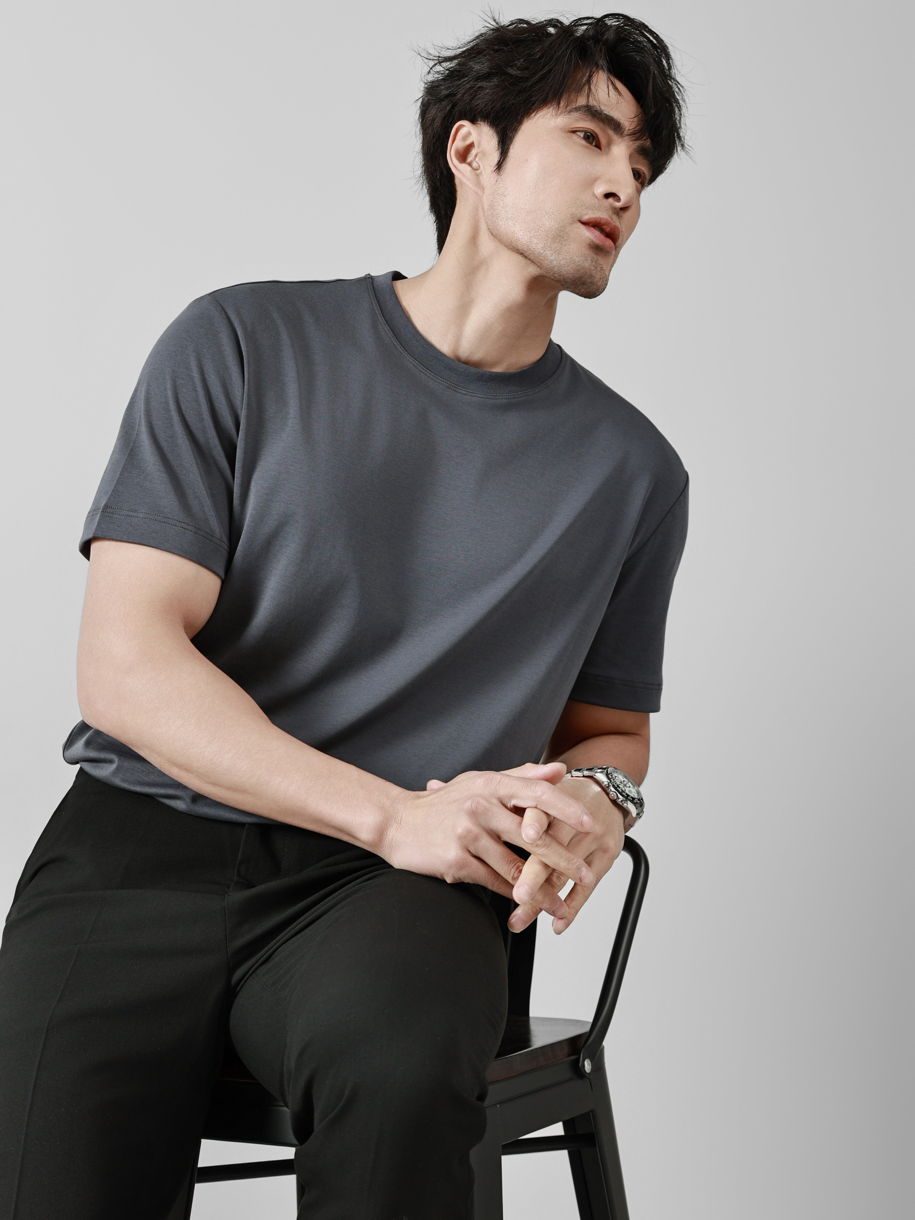 Business Ready Round Neck T Shirt