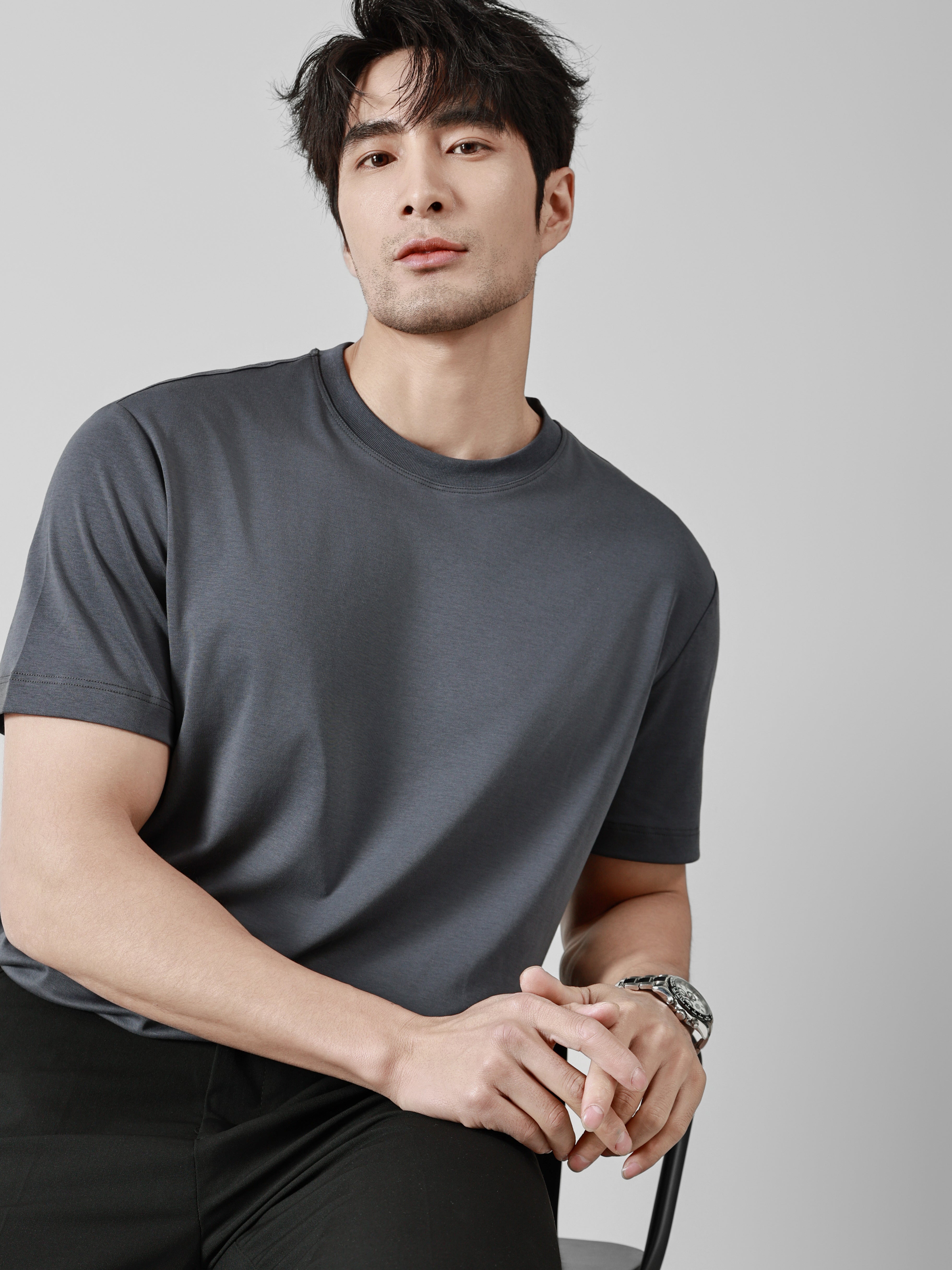 Business Ready Round Neck T Shirt