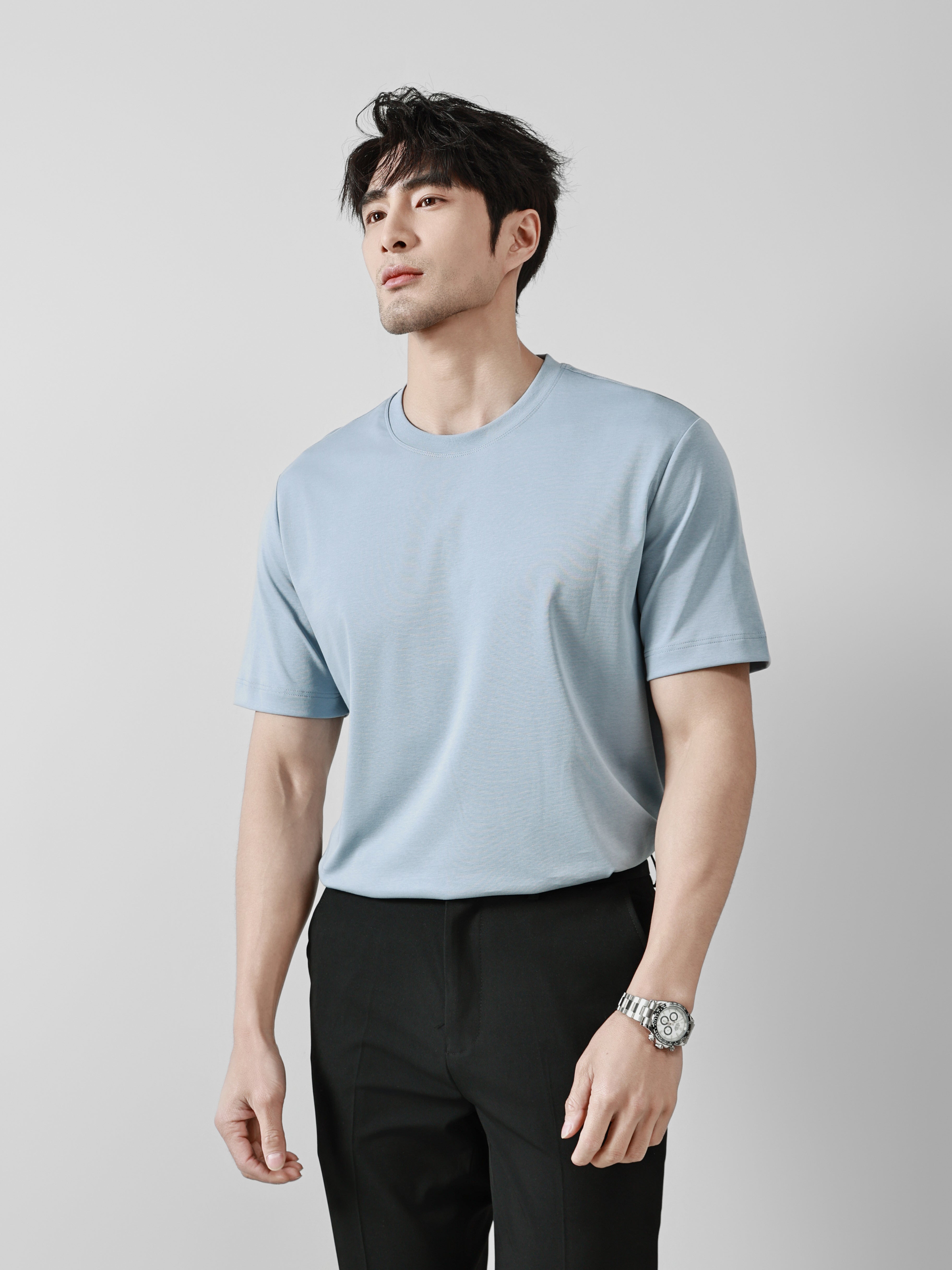 Business Ready Round Neck T Shirt