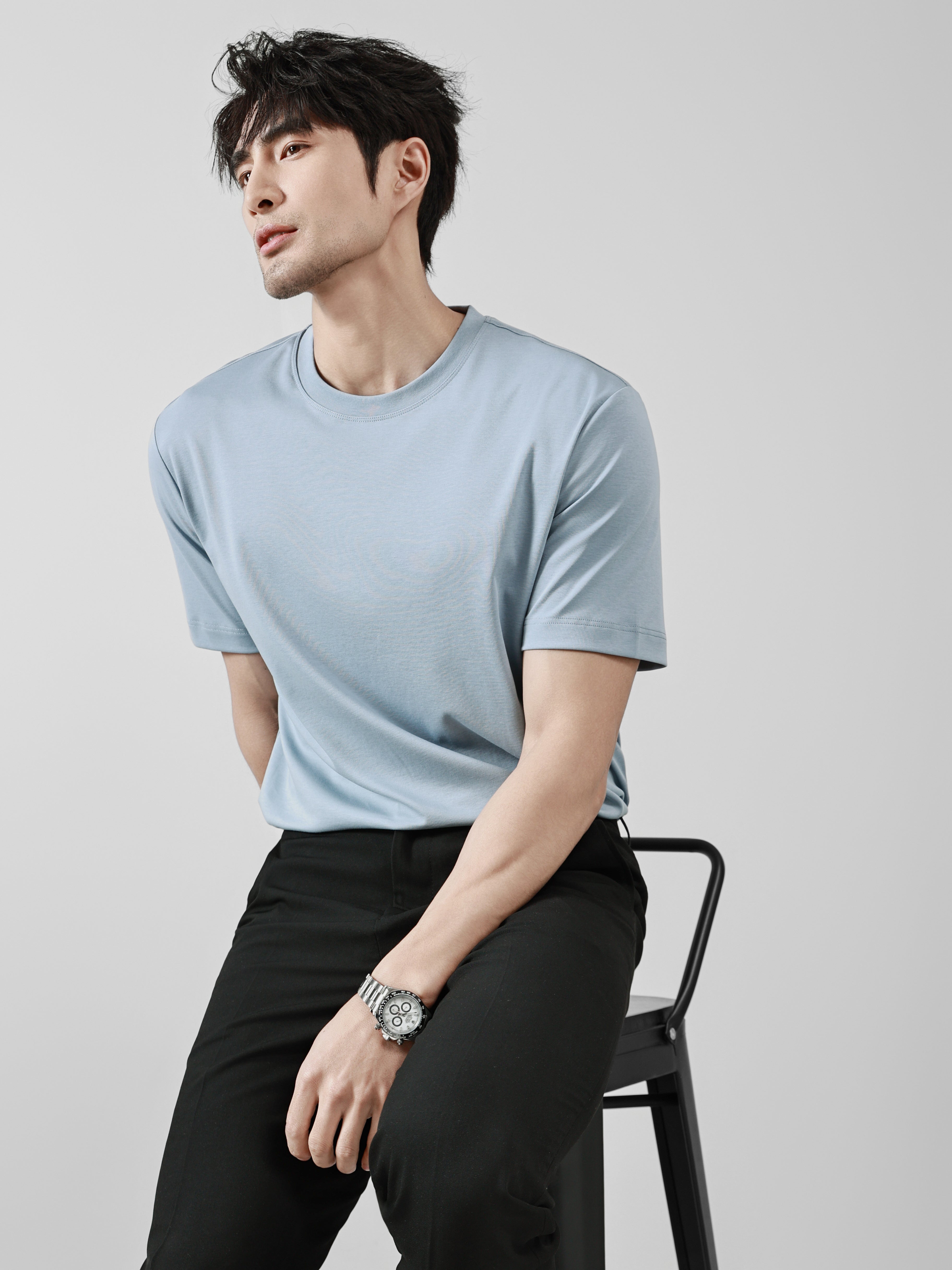 Business Ready Round Neck T Shirt