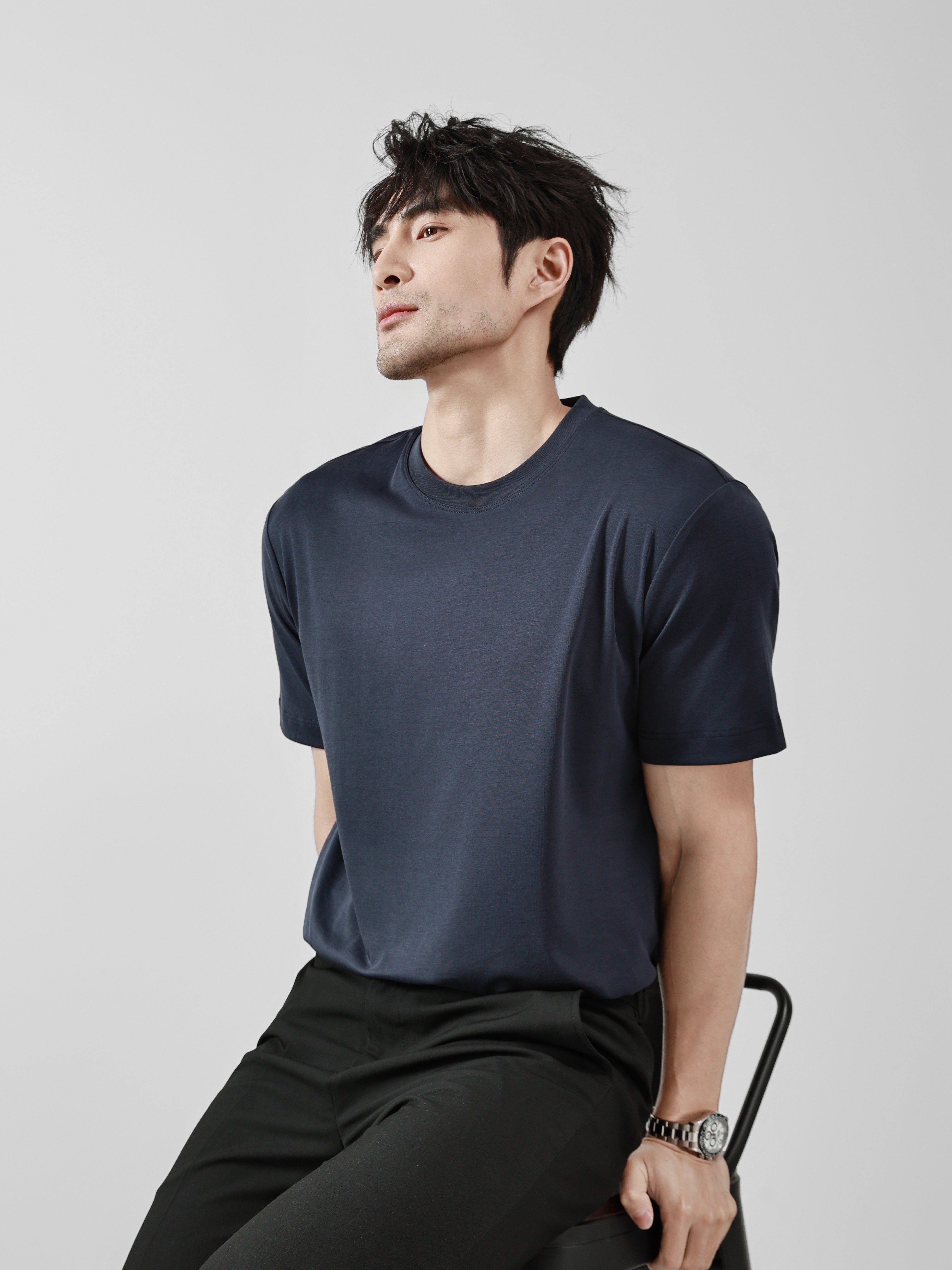 Business Ready Round Neck T Shirt