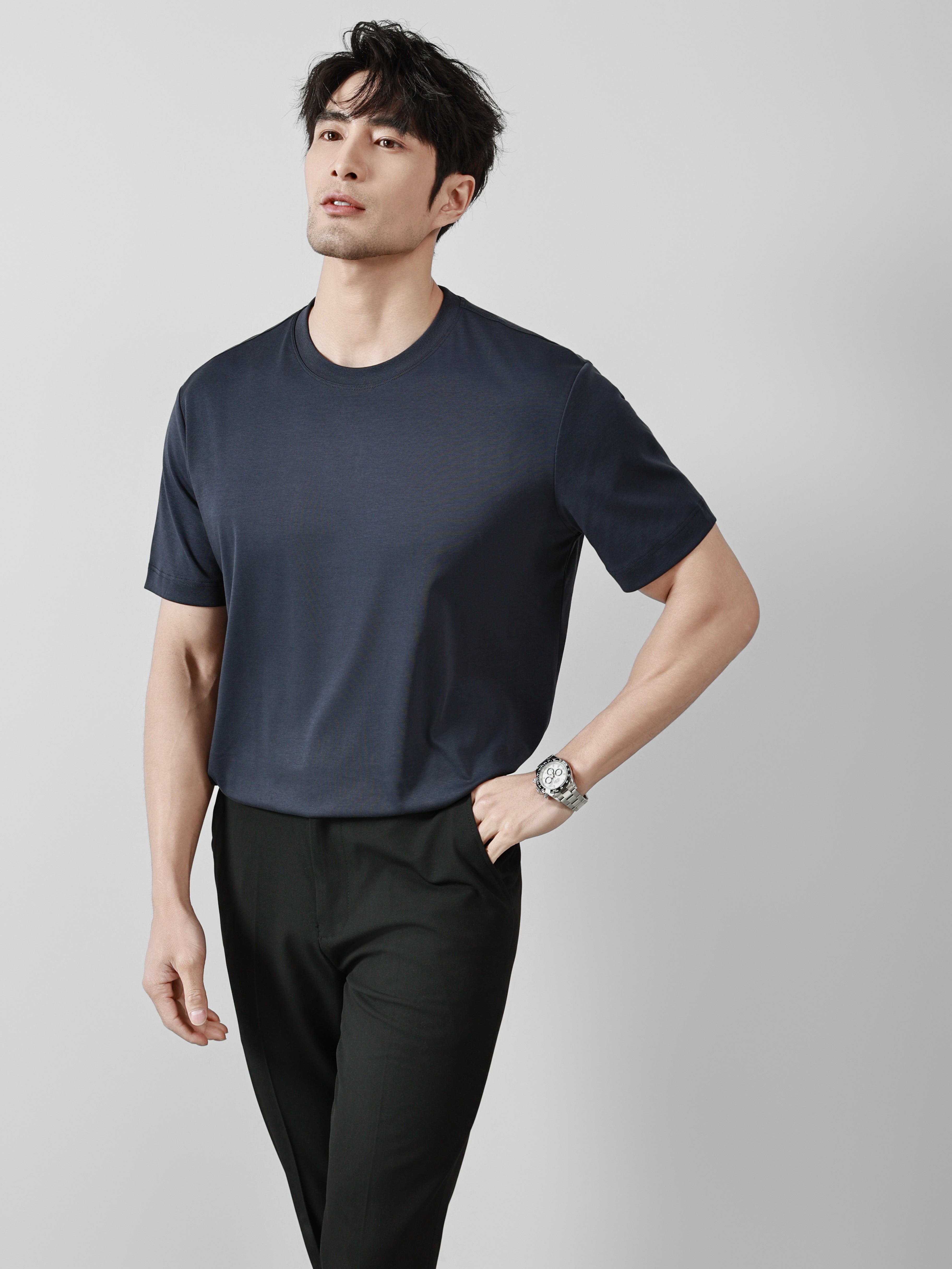 Business Ready Round Neck T Shirt