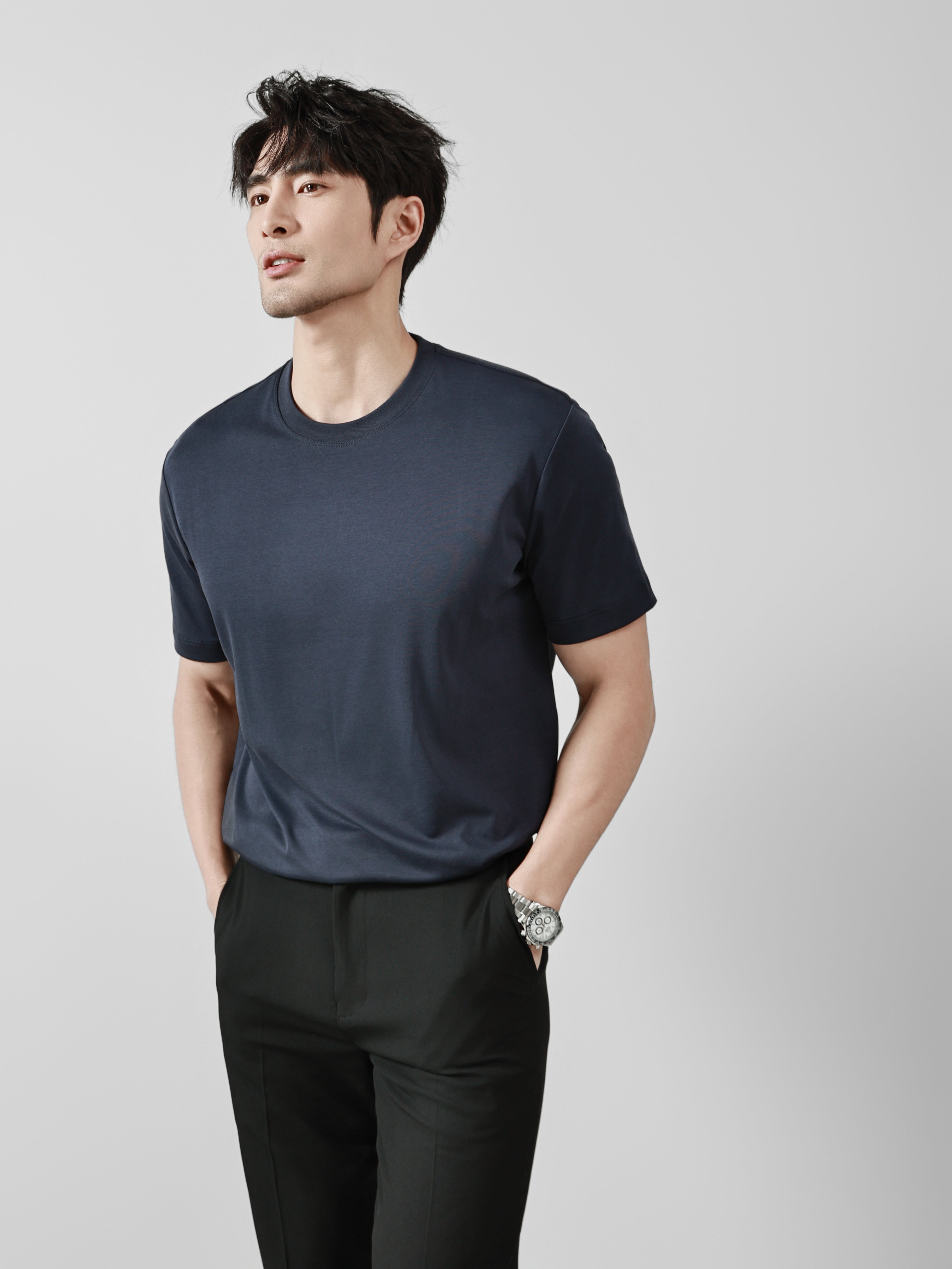 Business Ready Round Neck T Shirt