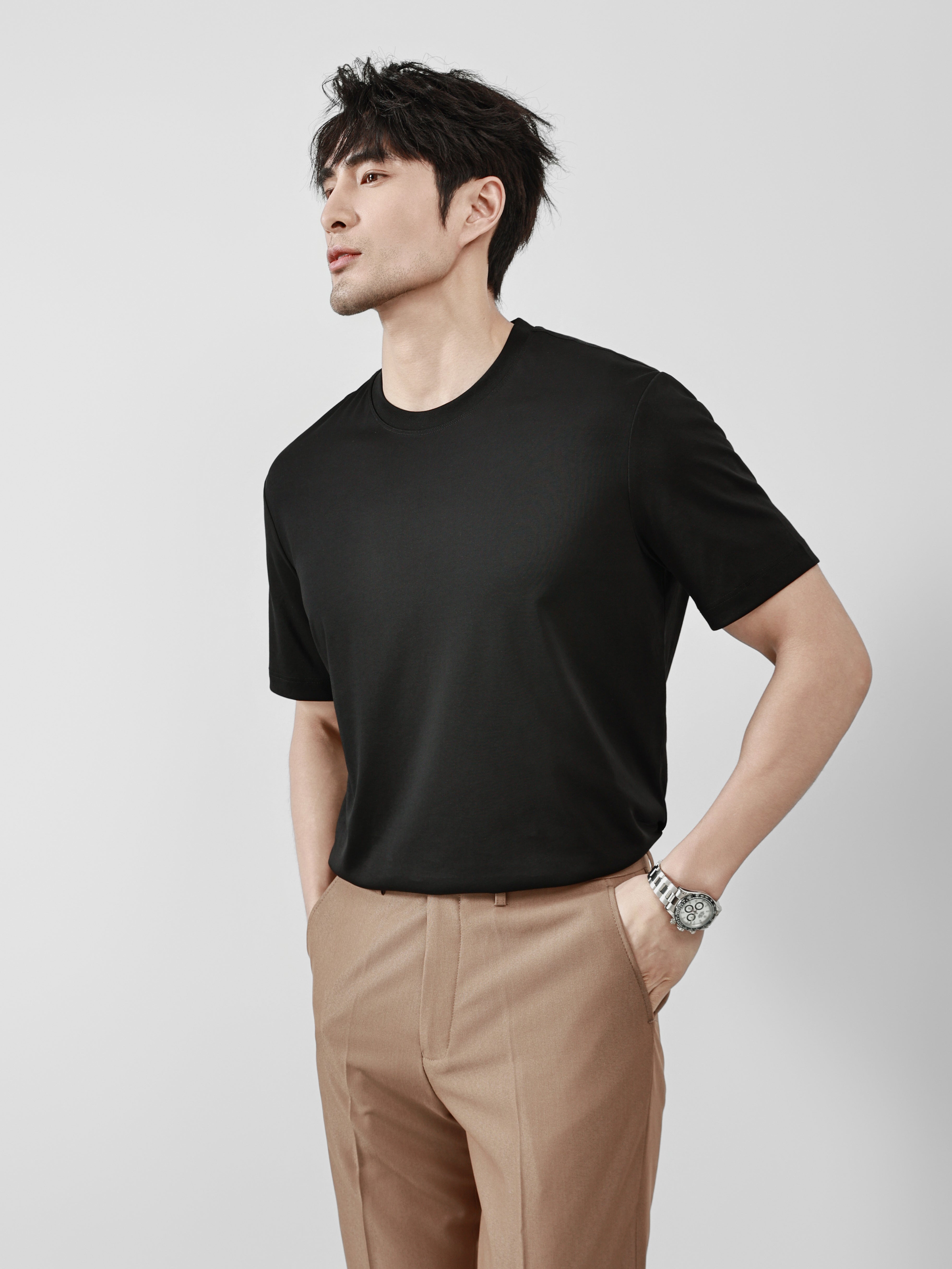 Business Ready Round Neck T Shirt