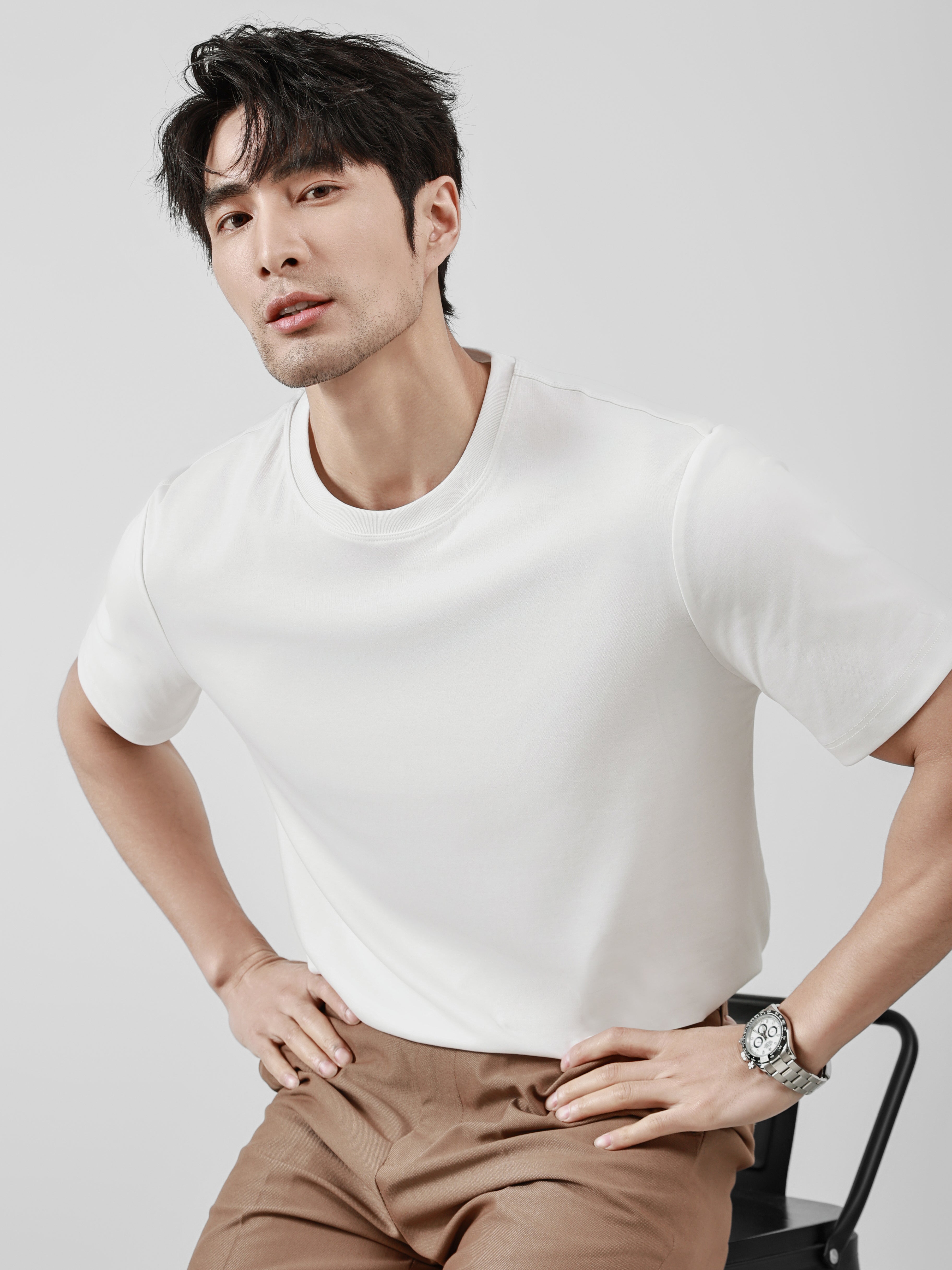 Business Ready Round Neck T Shirt