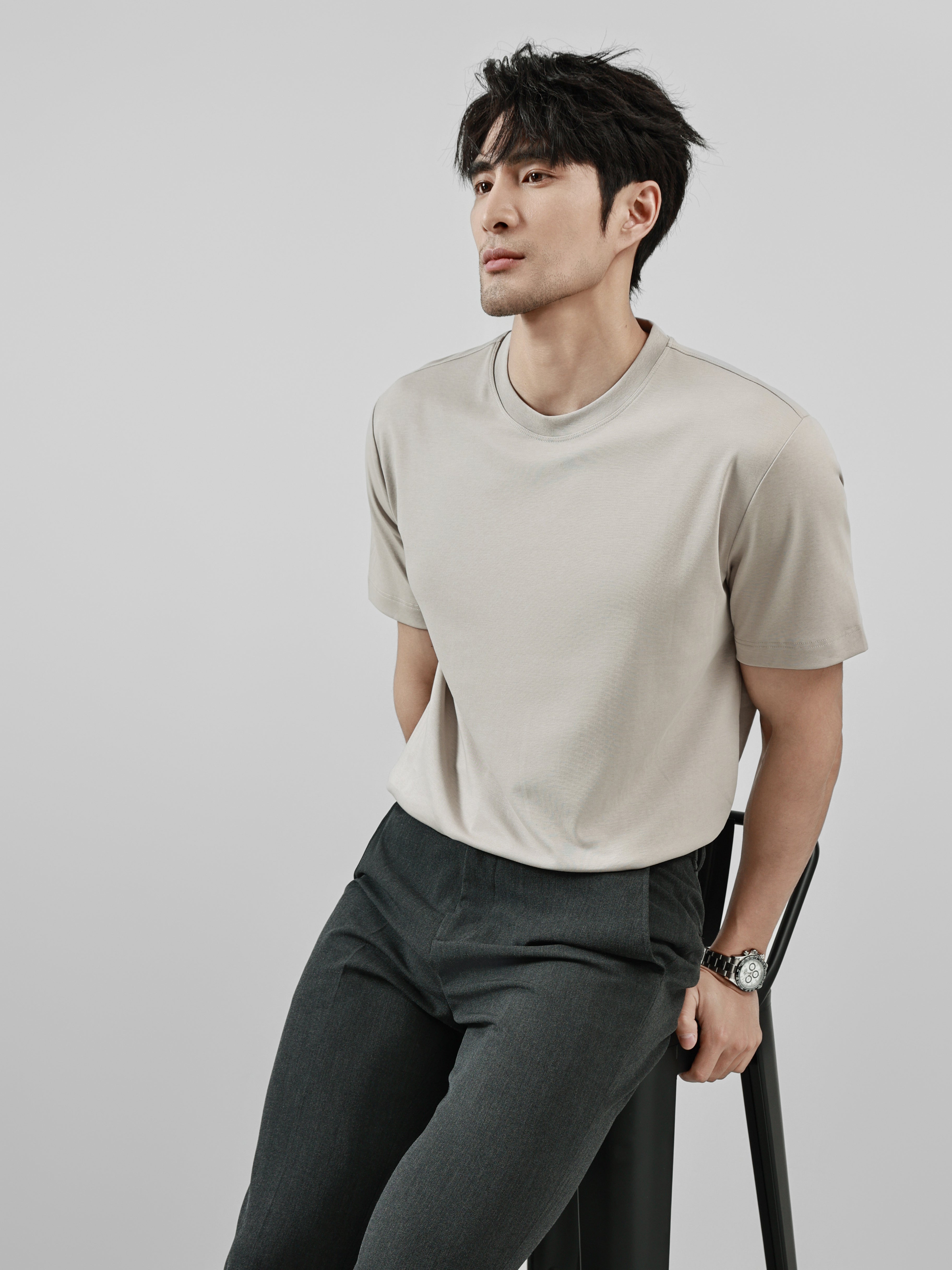 Business Ready Round Neck T Shirt