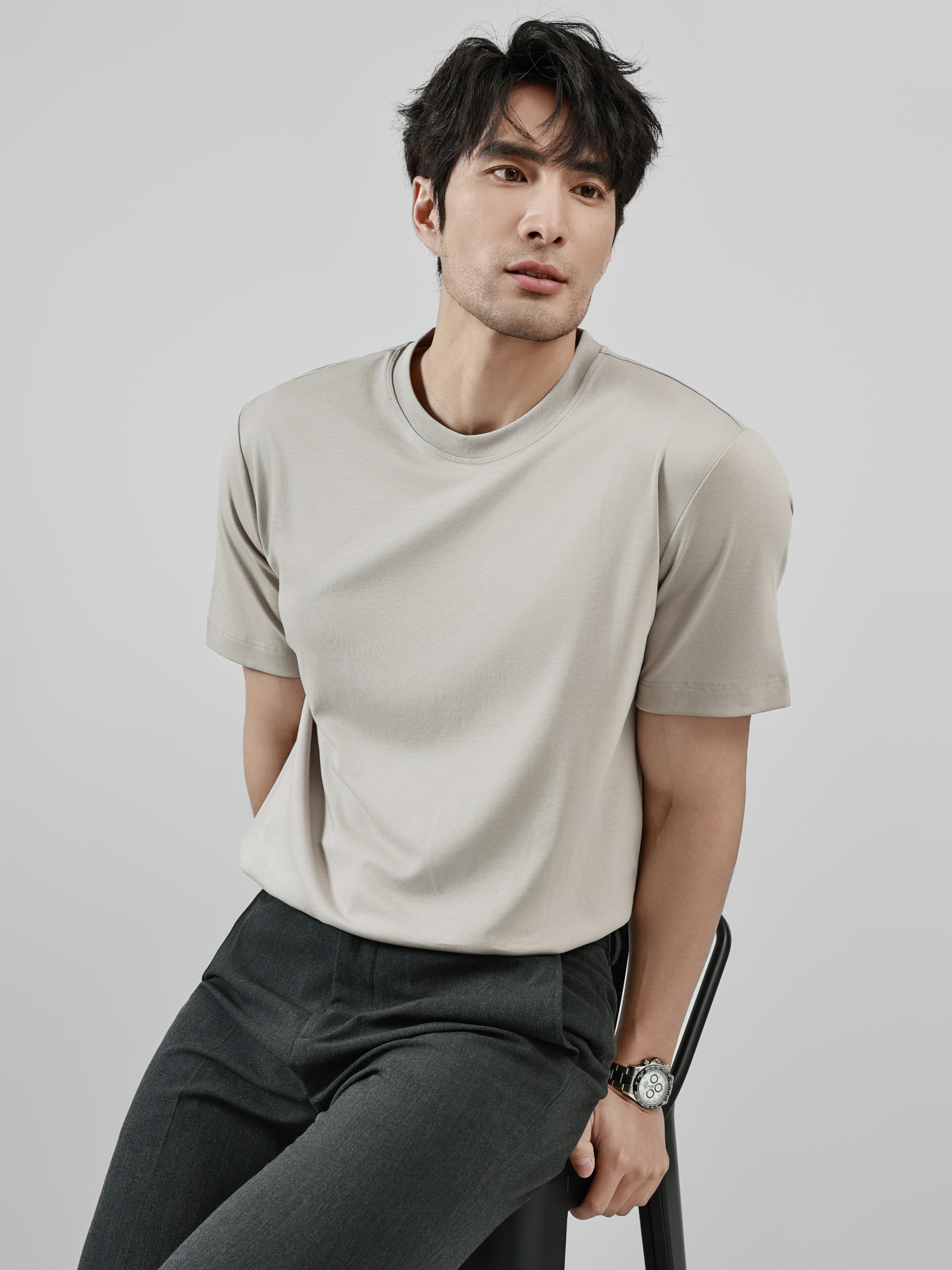 Business Ready Round Neck T Shirt