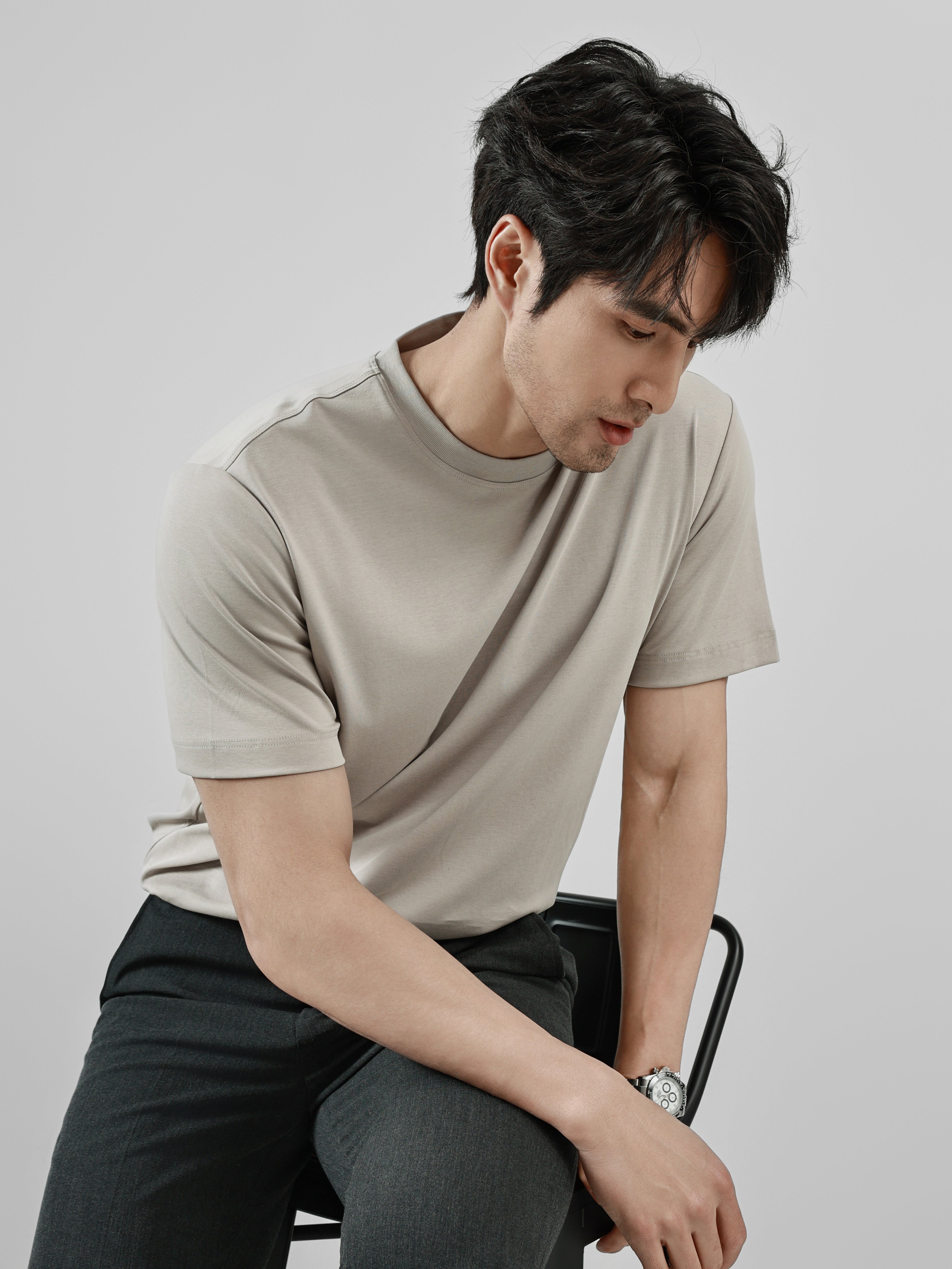 Business Ready Round Neck T Shirt