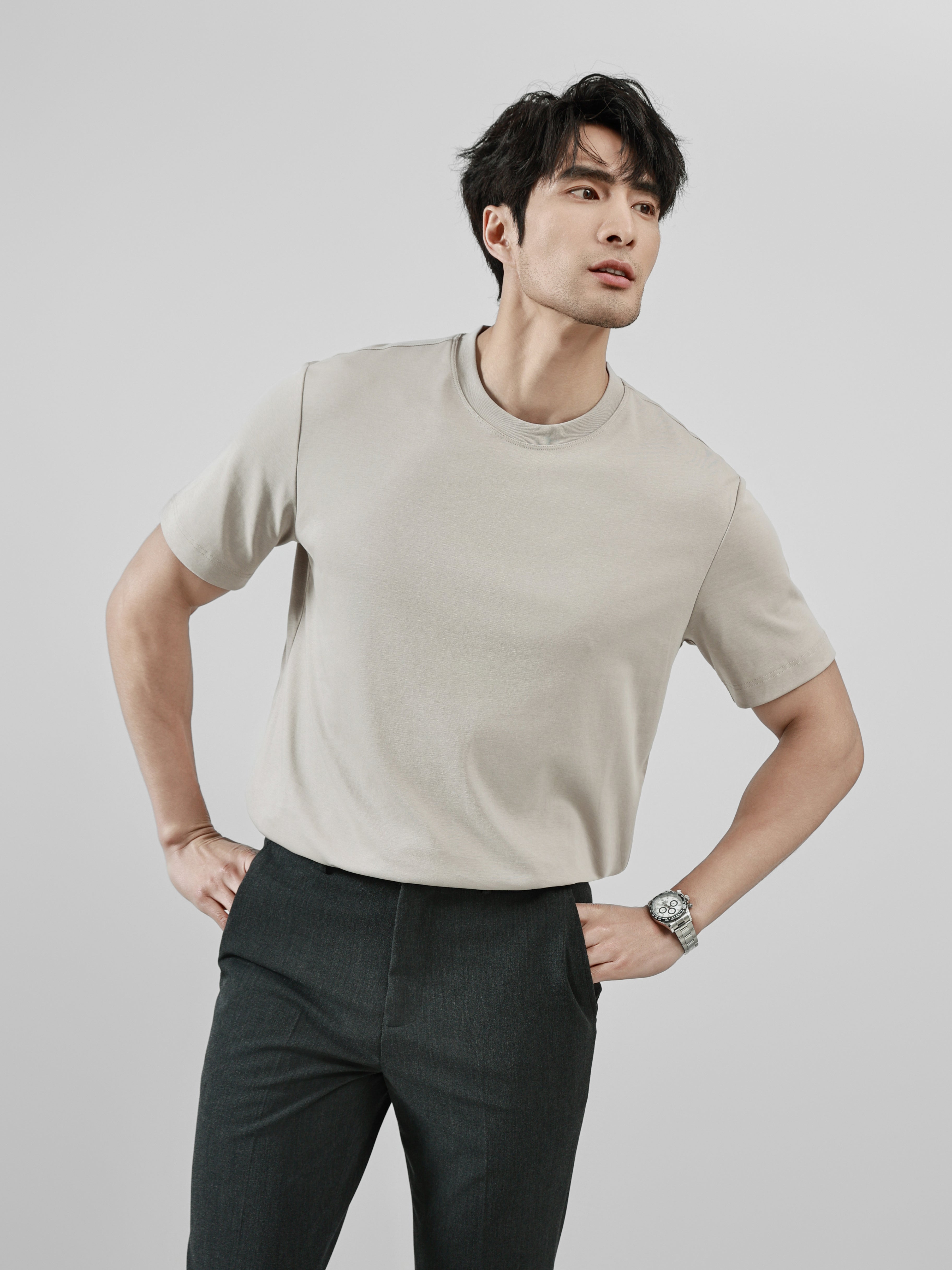 Business Ready Round Neck T Shirt