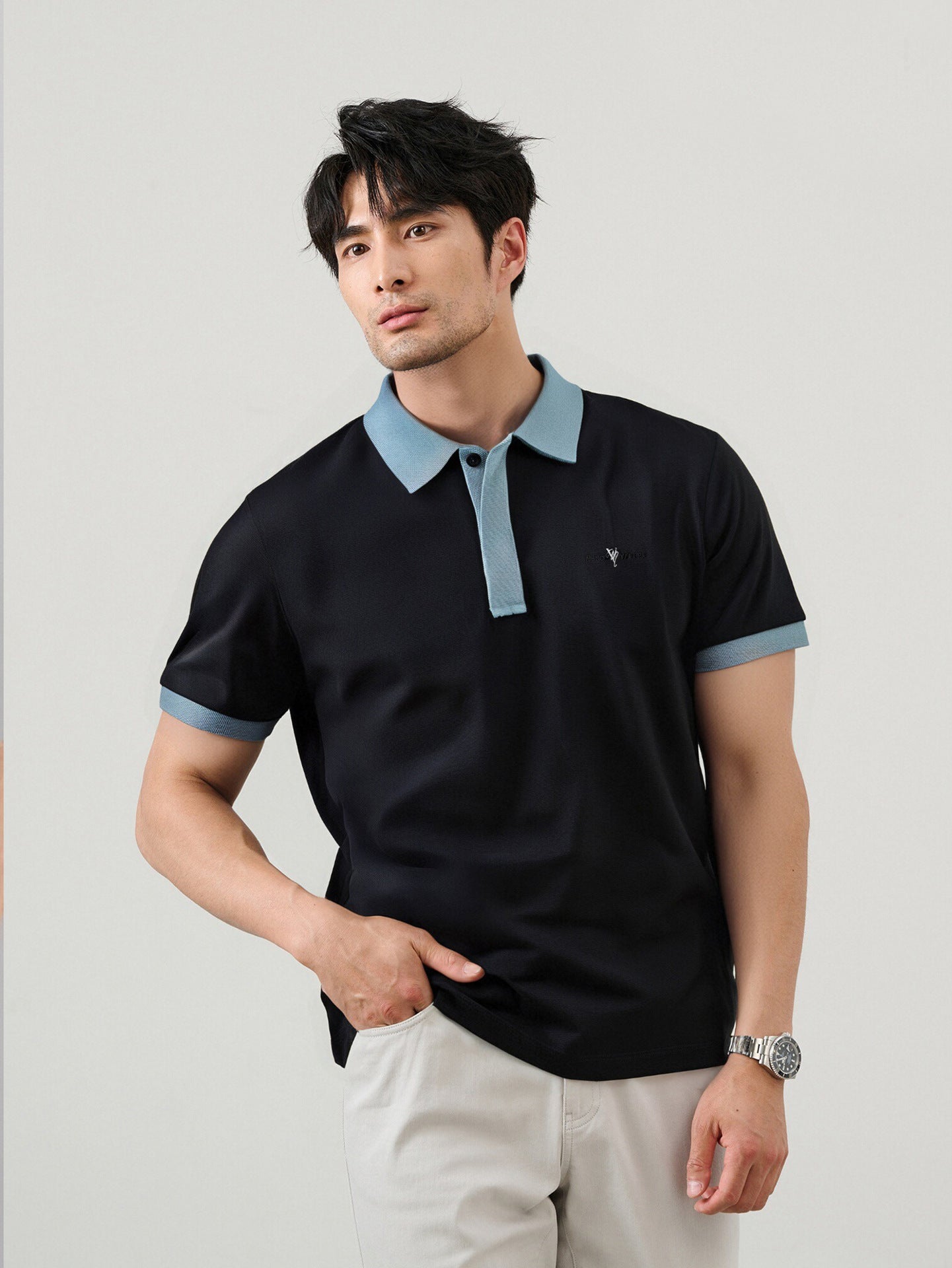 Contrast Crest Polo