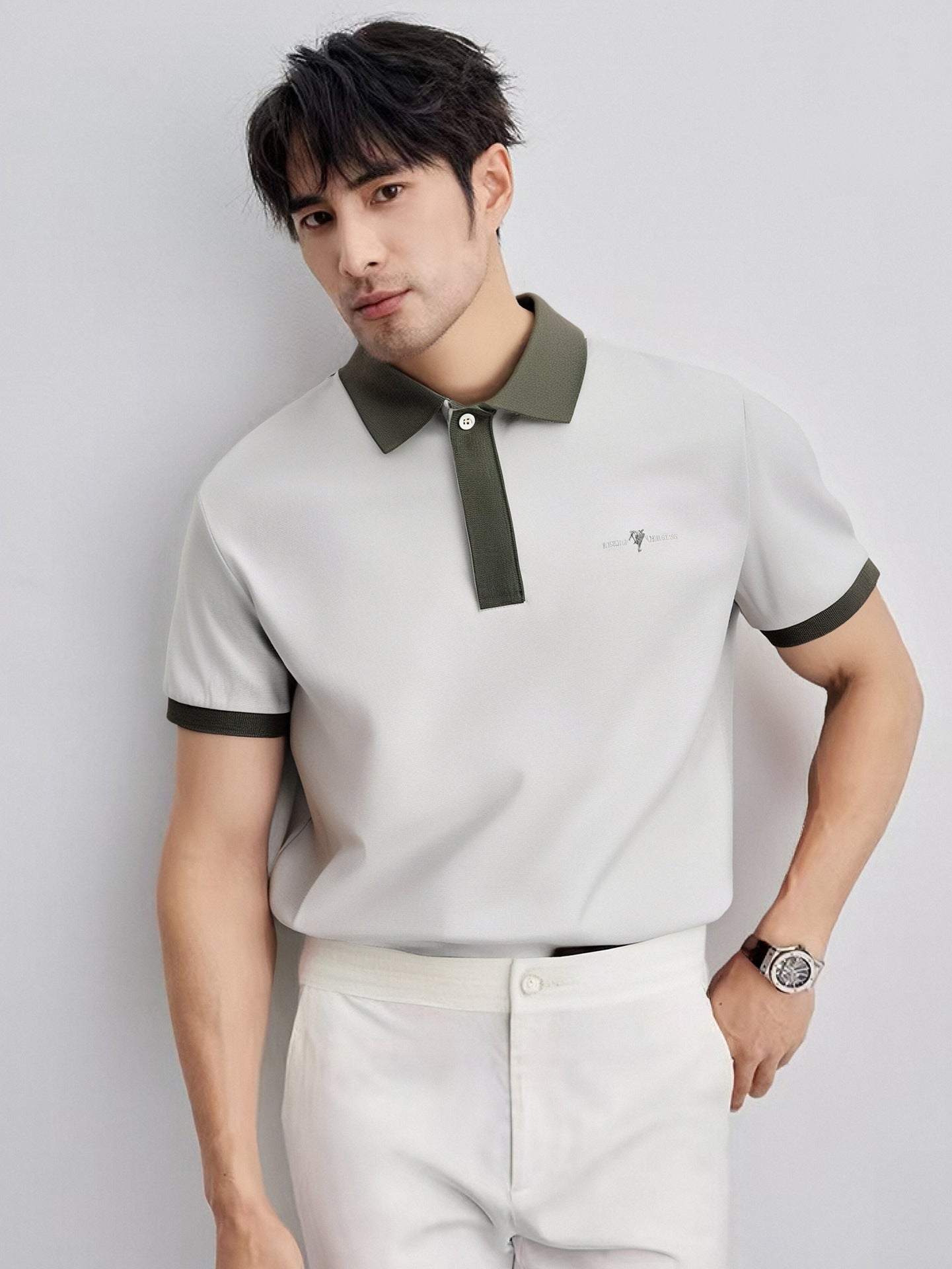 Contrast Crest Polo