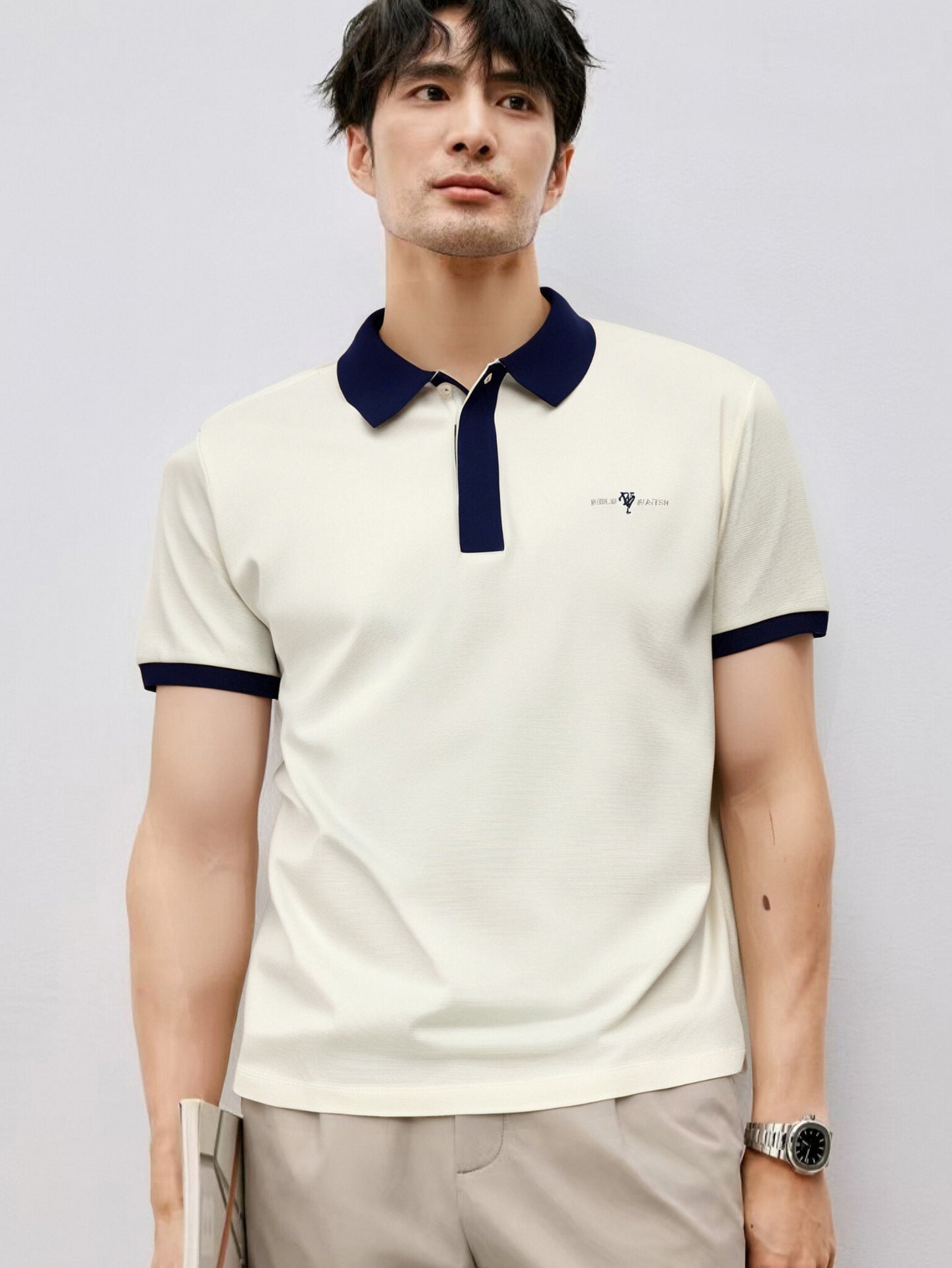 Contrast Crest Polo