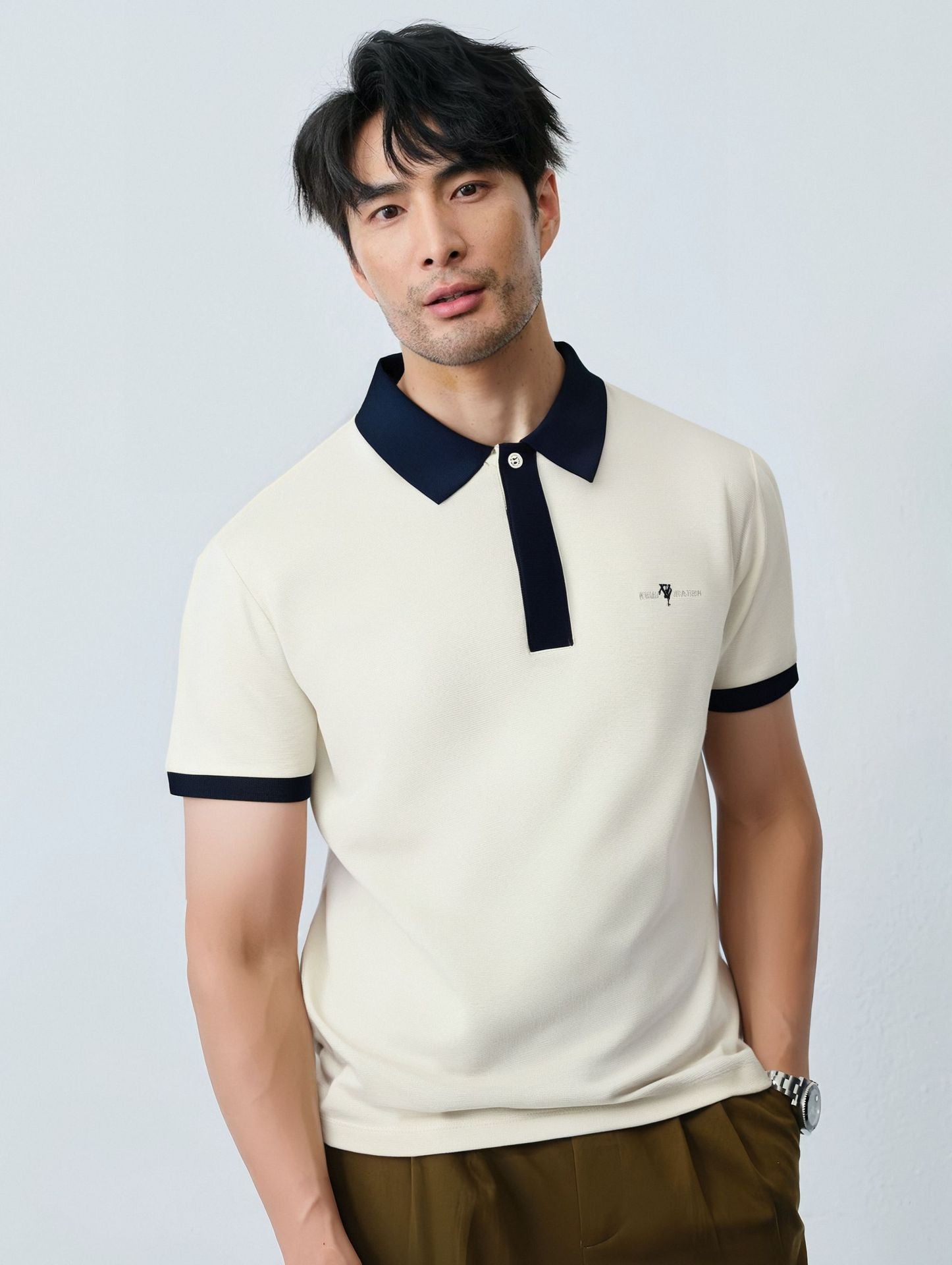 Contrast Crest Polo
